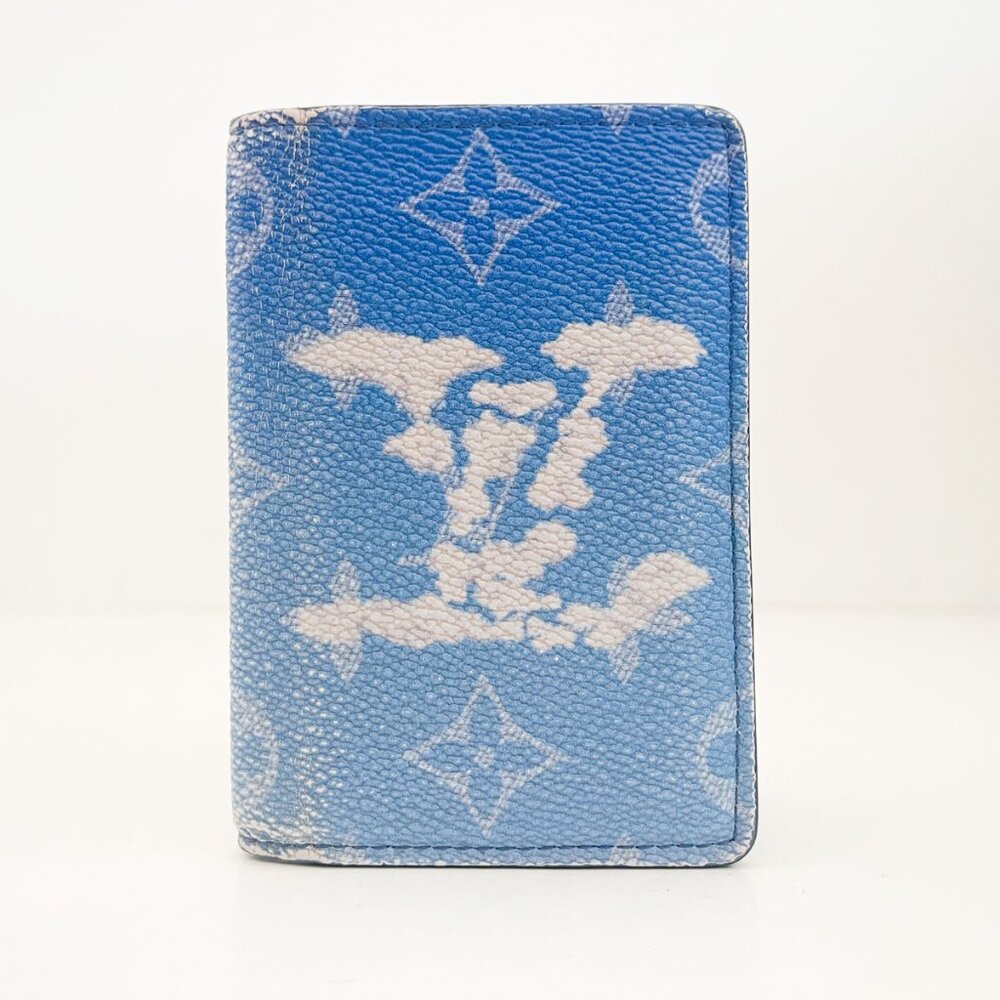 Louis Vuitton Virgil Abloh Cloud Pocket Organizer Card Holder Wallet Blue
